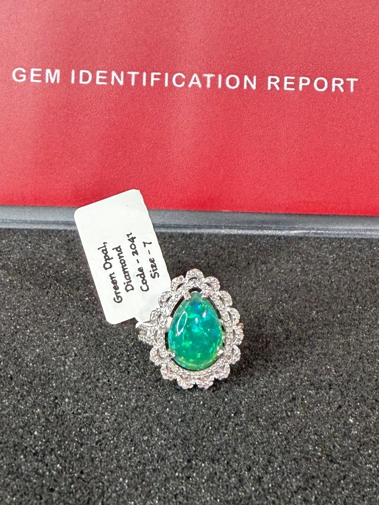 Green Opal Ring