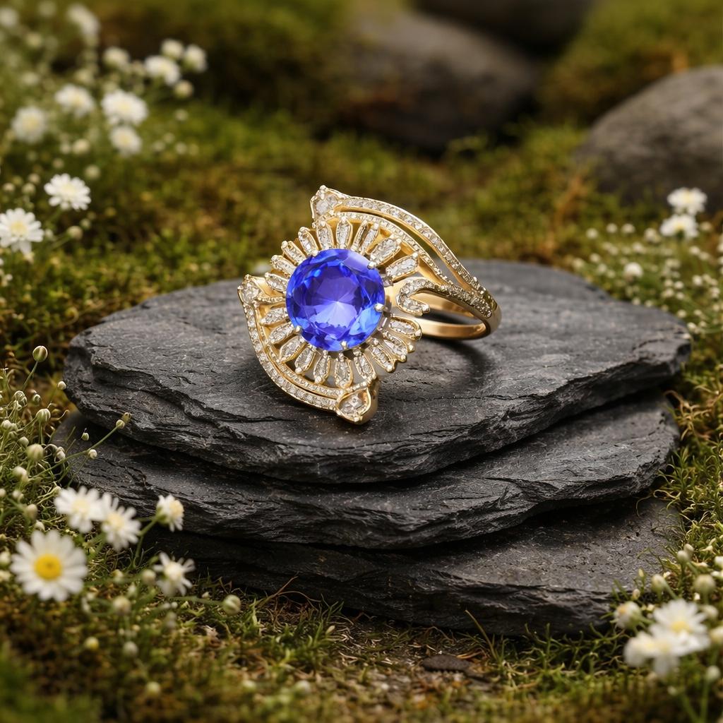 Tanzanite & Diamond Ring