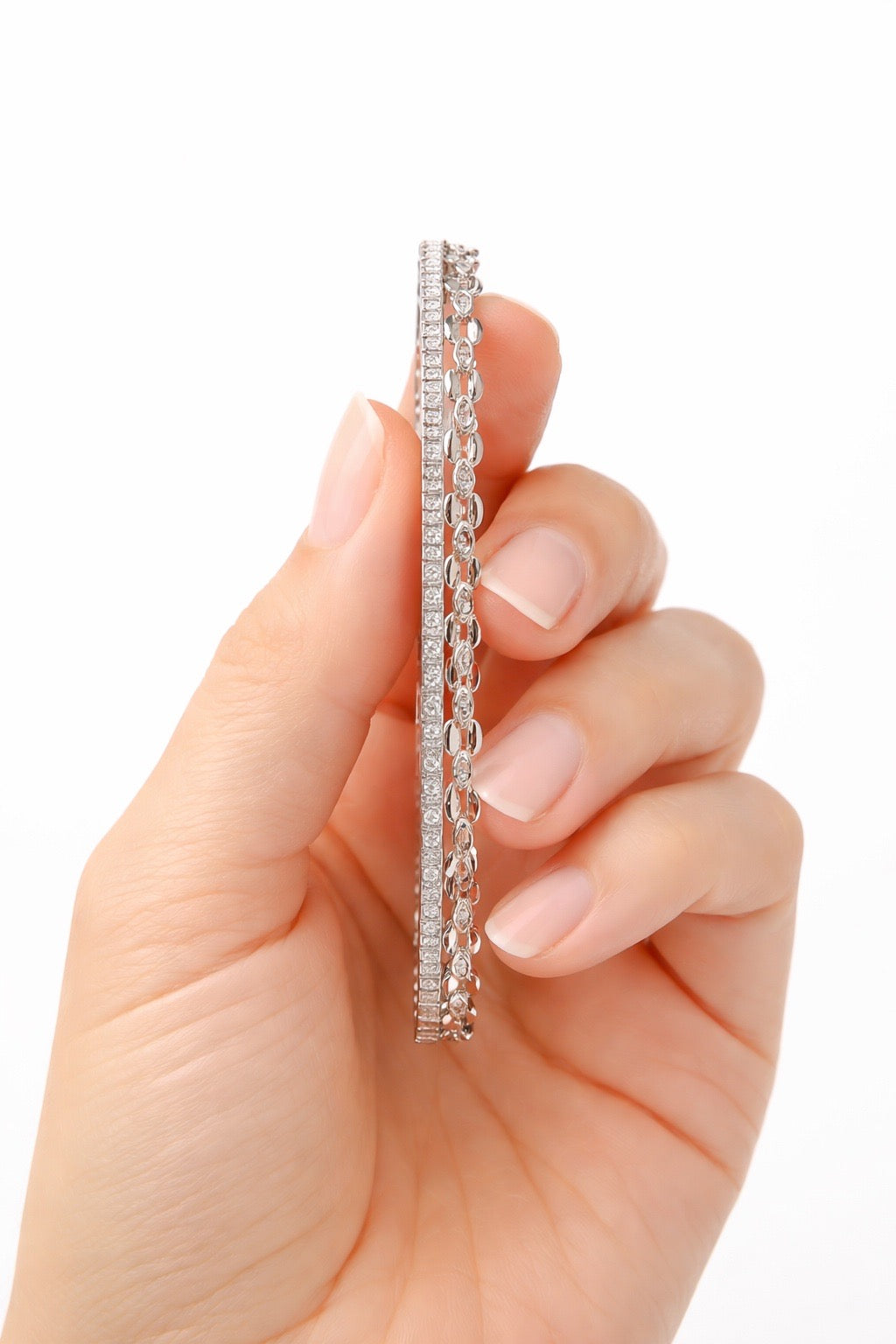 D color Moissanite Diamond Bangle