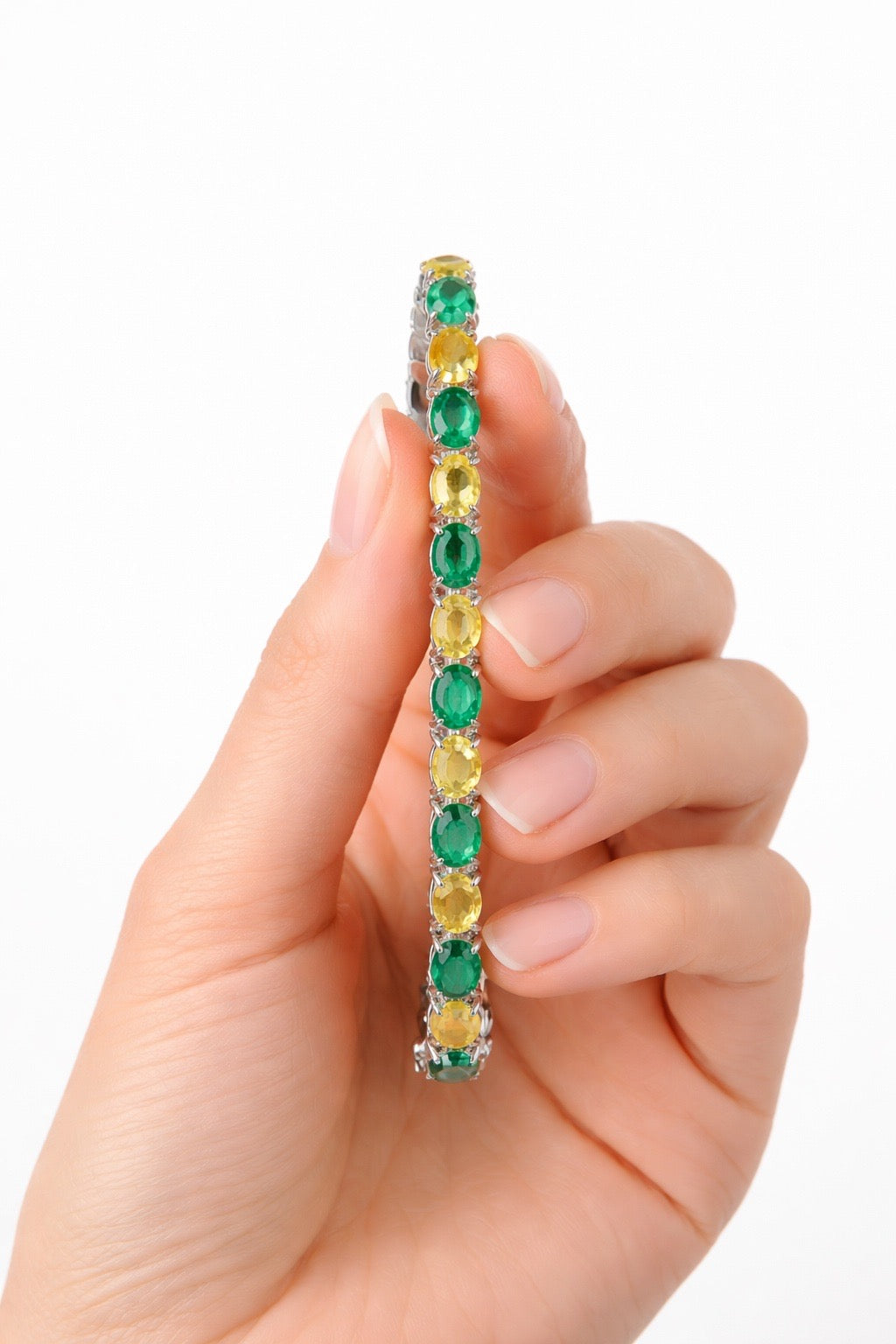 Emerald & Yellow Sapphire Bracelet