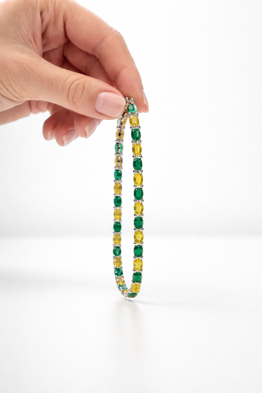 Emerald & Yellow Sapphire Bracelet