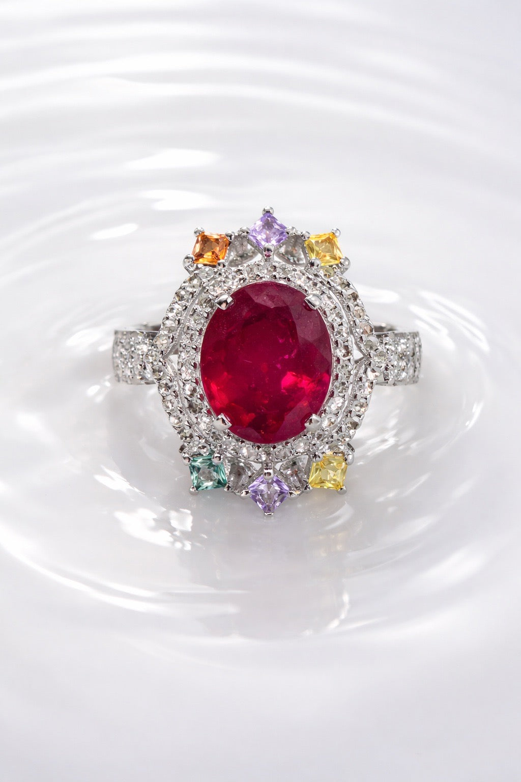Ruby & Diamond Sapphire Ring