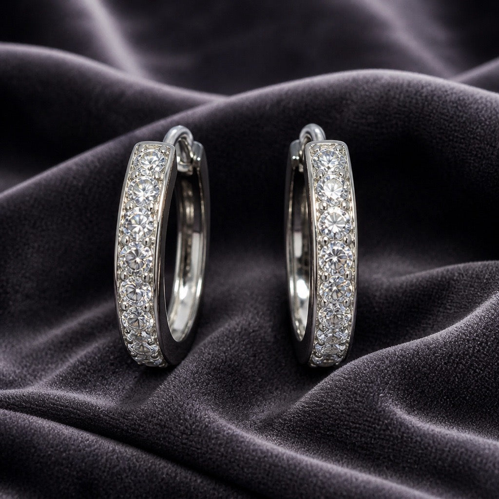 D Color Moissanite Earrings