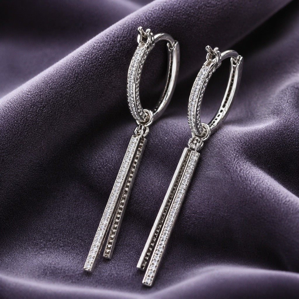 D color Moissanite Earrings
