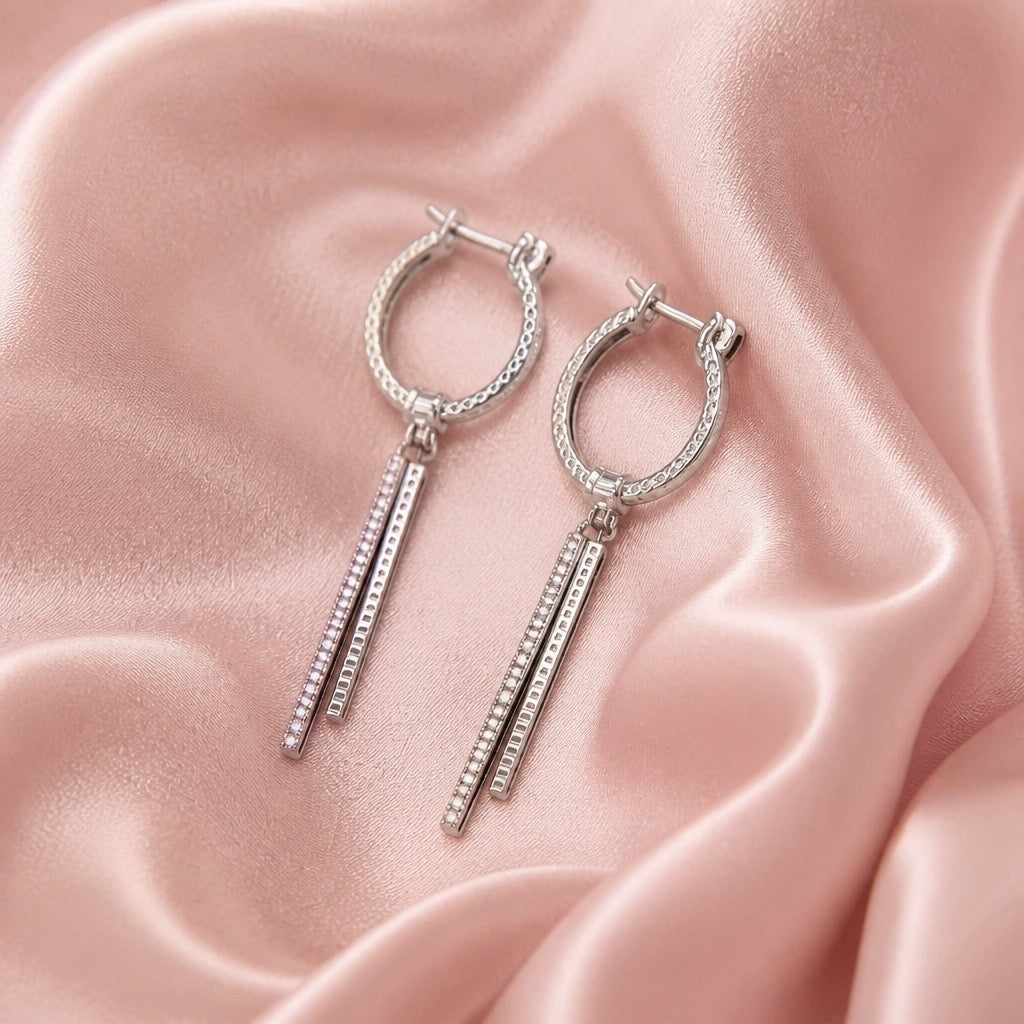 D color Moissanite Earrings