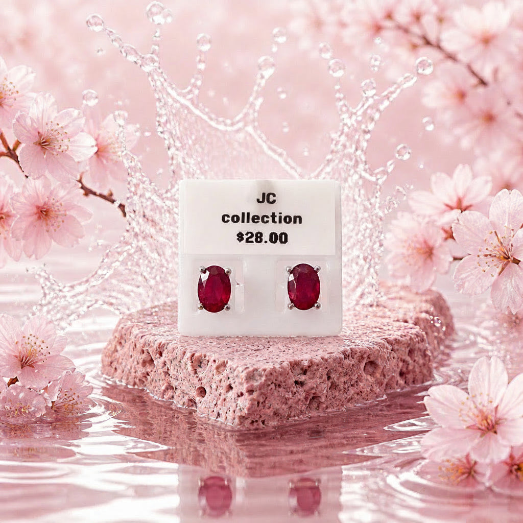 Ruby Stud Earrings