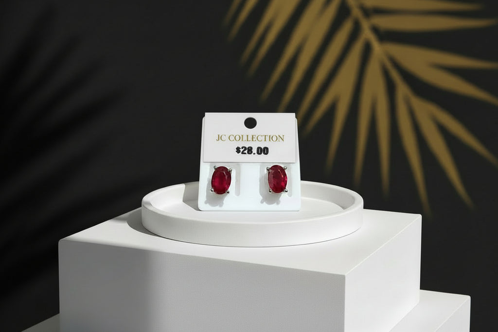 Ruby Stud Earrings