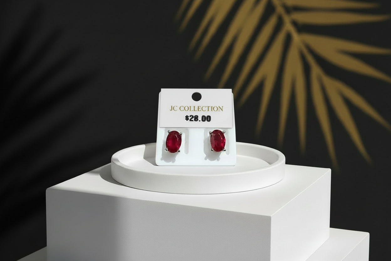 Ruby Stud Earrings
