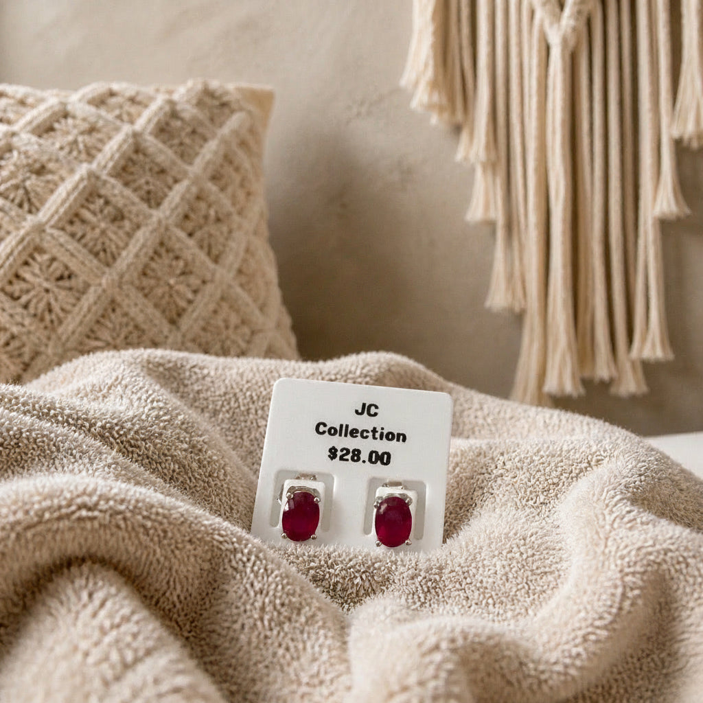 Ruby Stud Earrings