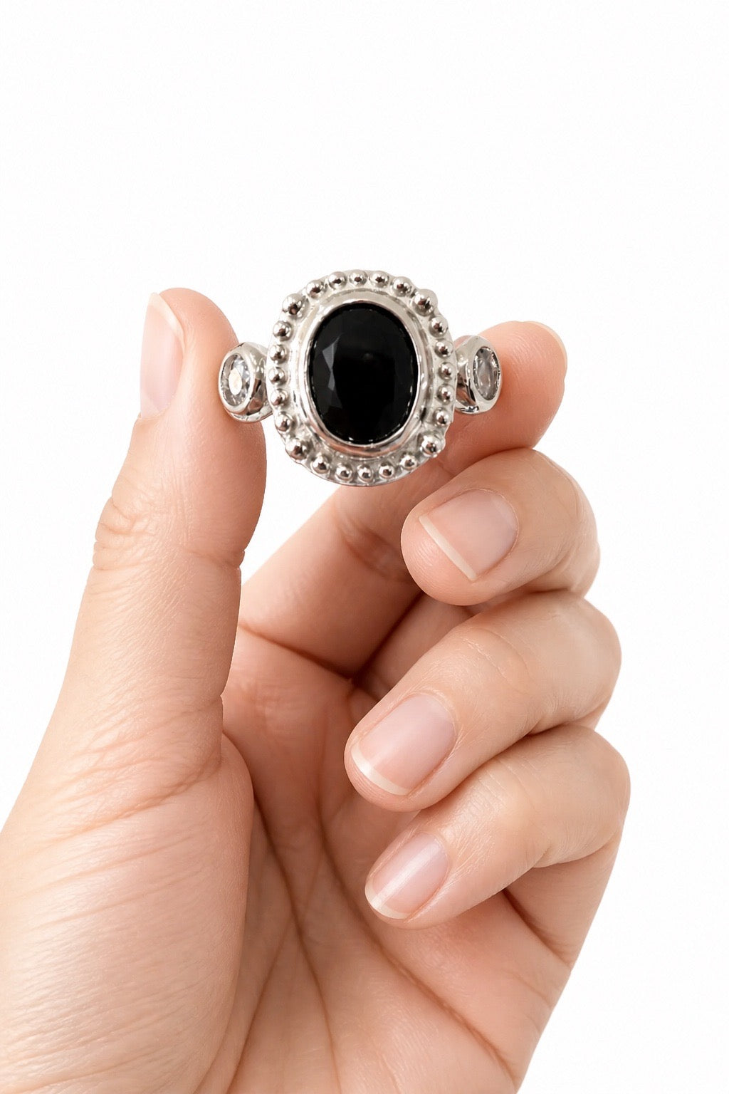 Black Sapphire Ring