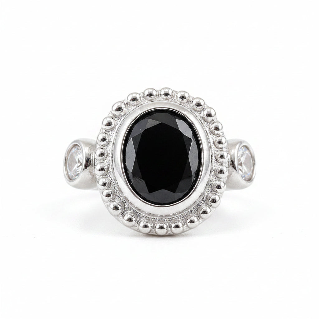 Black Sapphire Ring