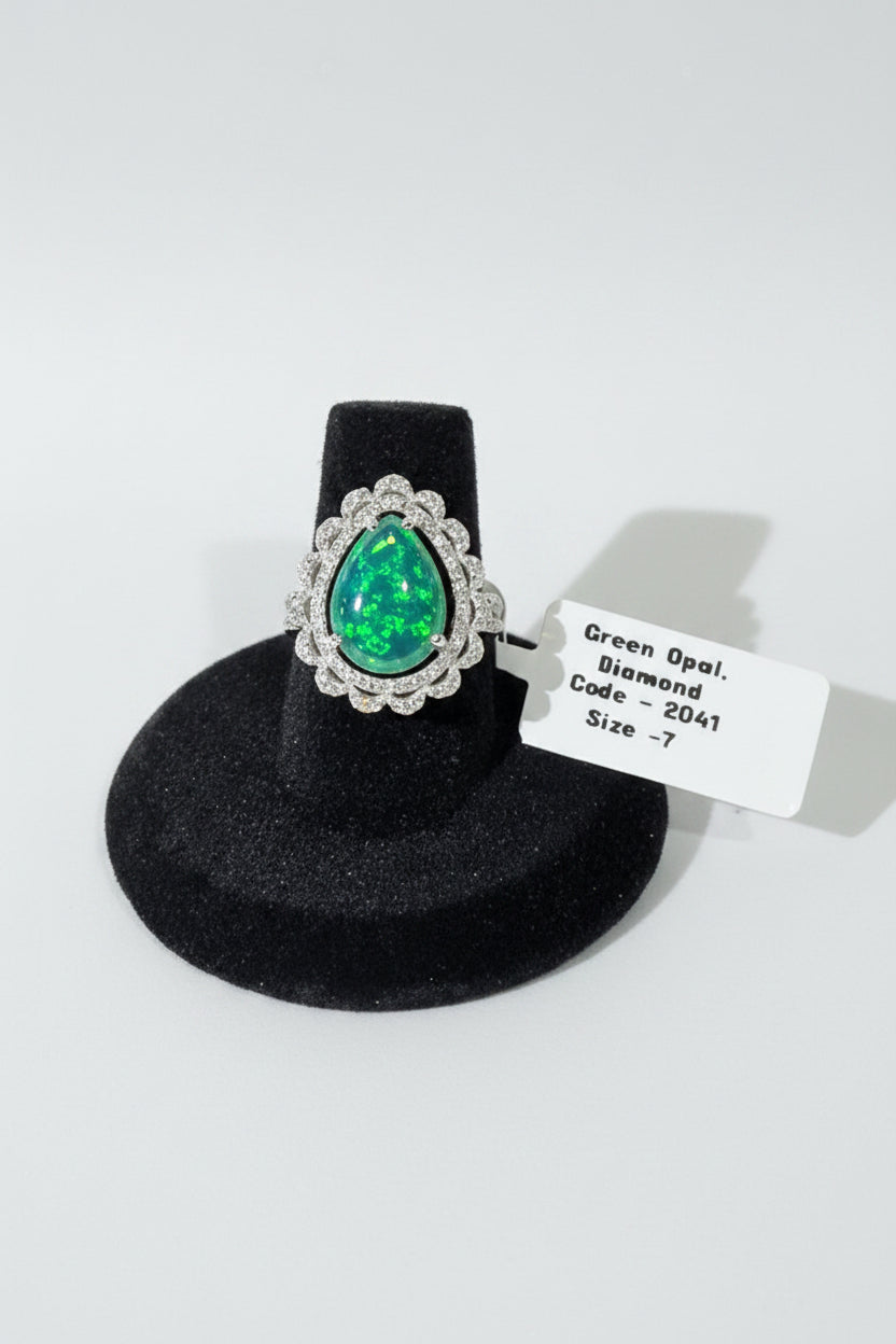 Green Opal Ring