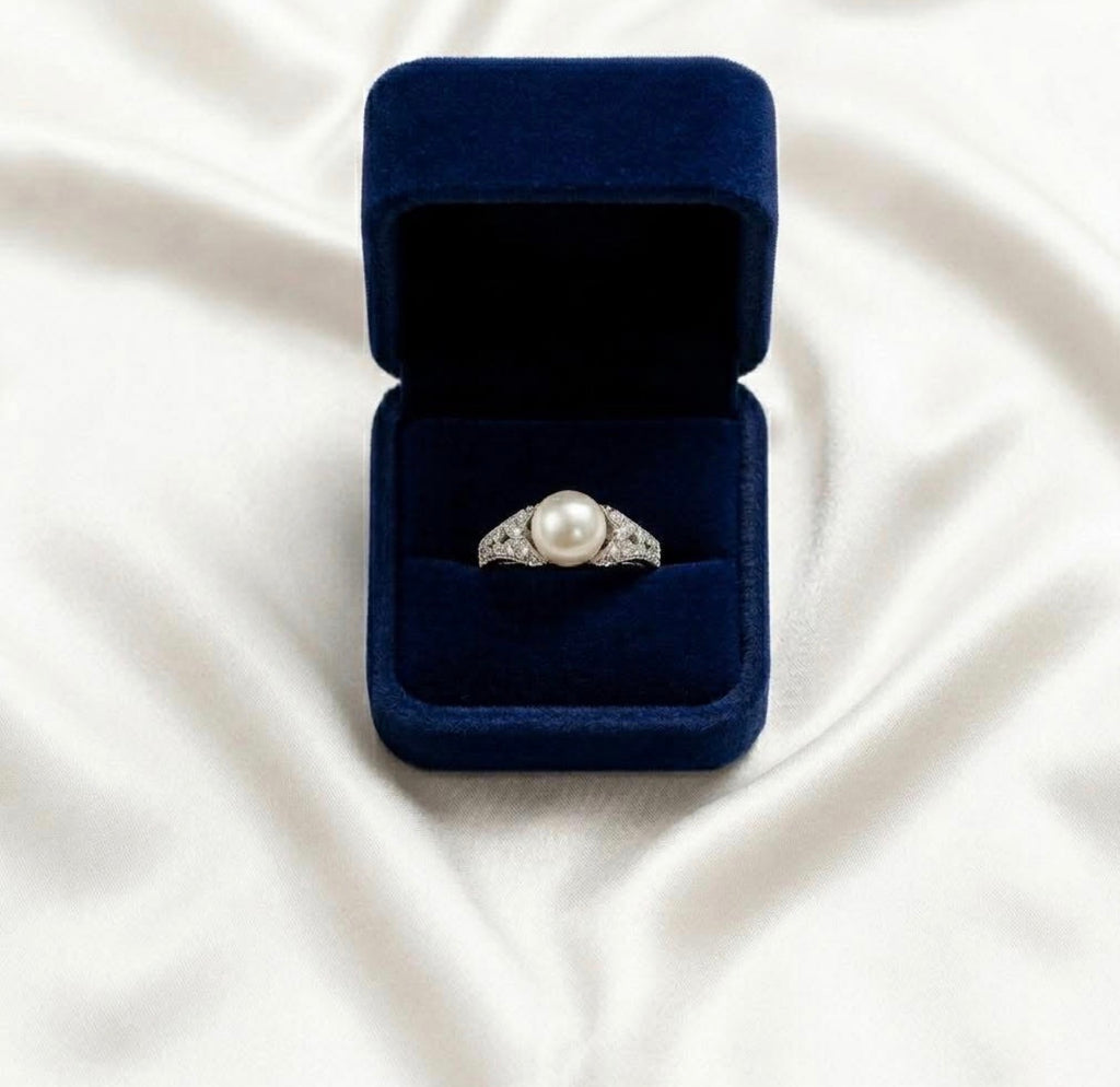 Pearl & Diamond Ring