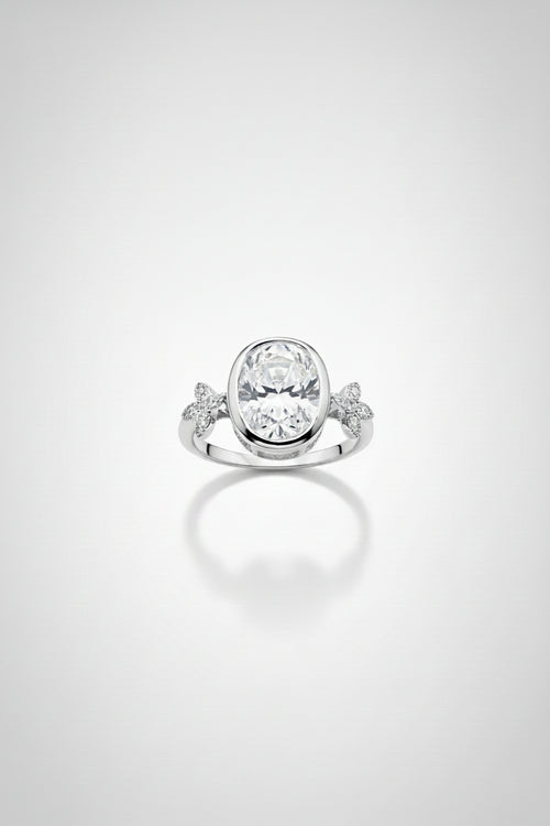 D Color Moissanite Diamond Ring