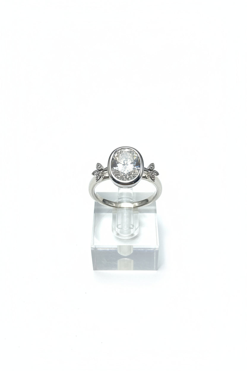 D Color Moissanite Diamond Ring
