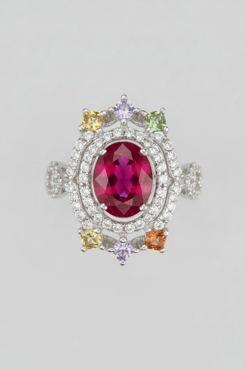 Ruby & Diamond Sapphire Ring
