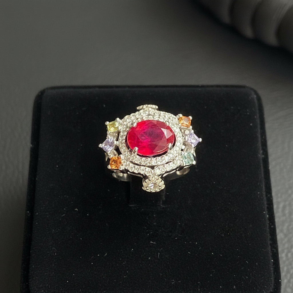 Ruby & Diamond Sapphire Ring