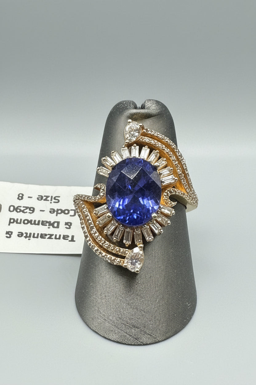 Tanzanite & Diamond Ring