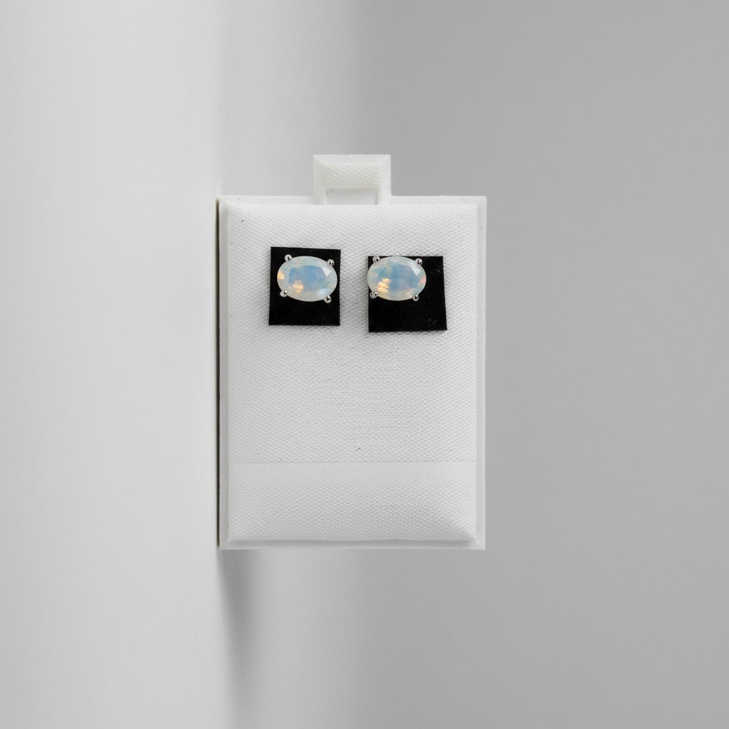 Opal Rainbow Stud Earrings