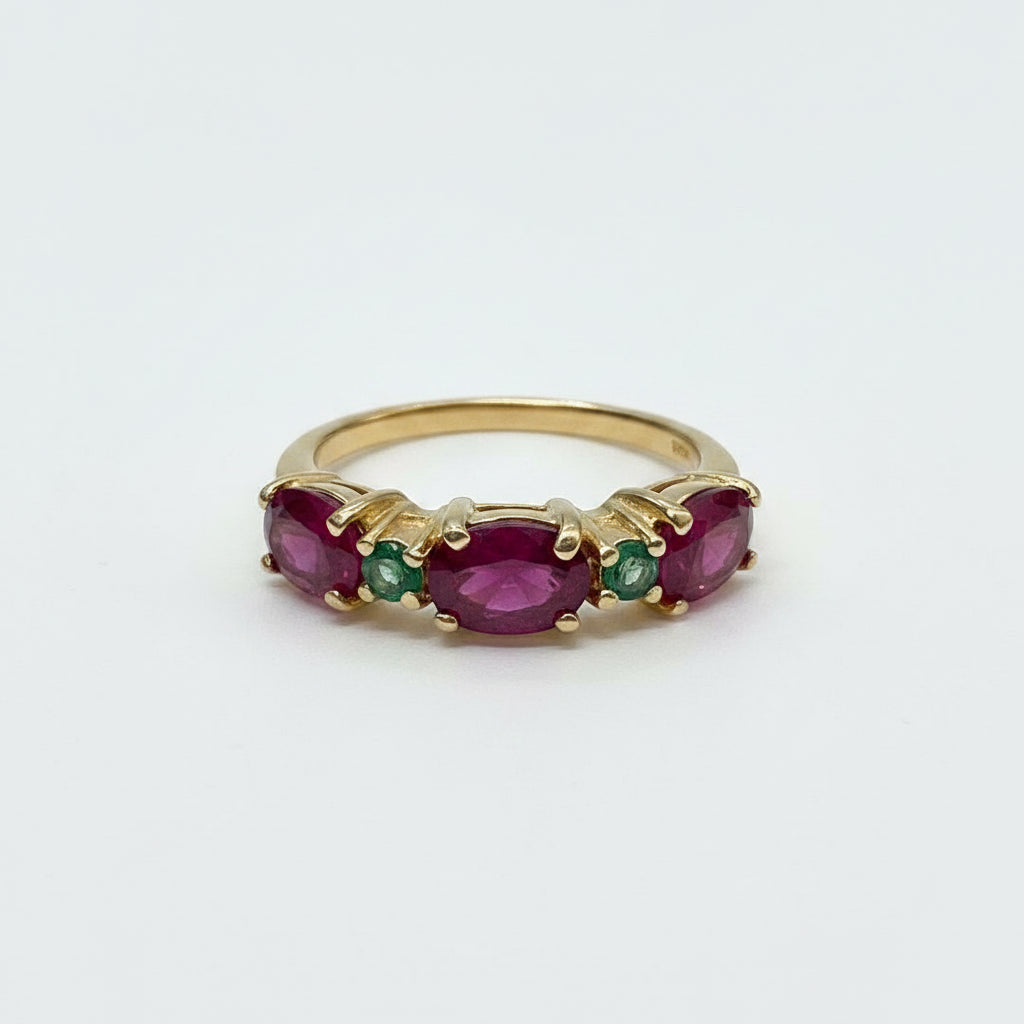 Ruby & Chrome Ring