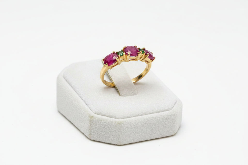 Ruby & Chrome Ring
