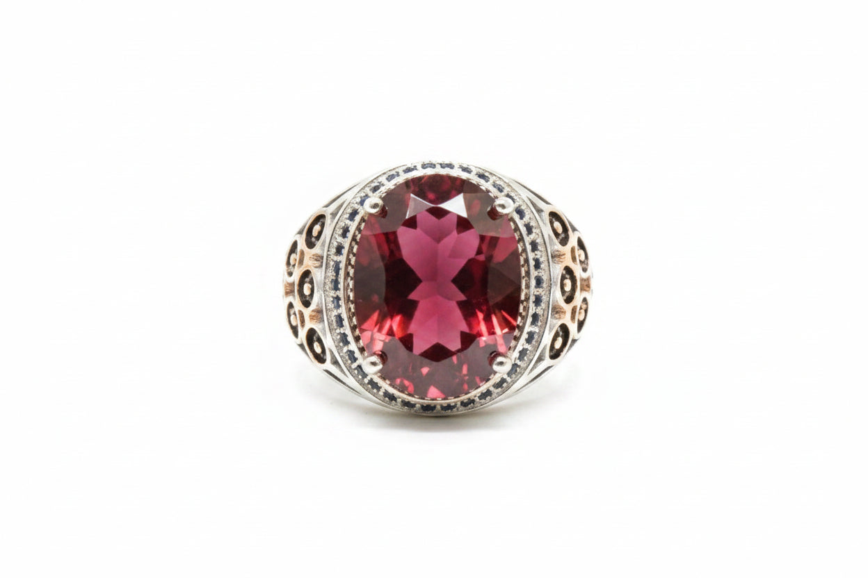 Red Topaz Ring