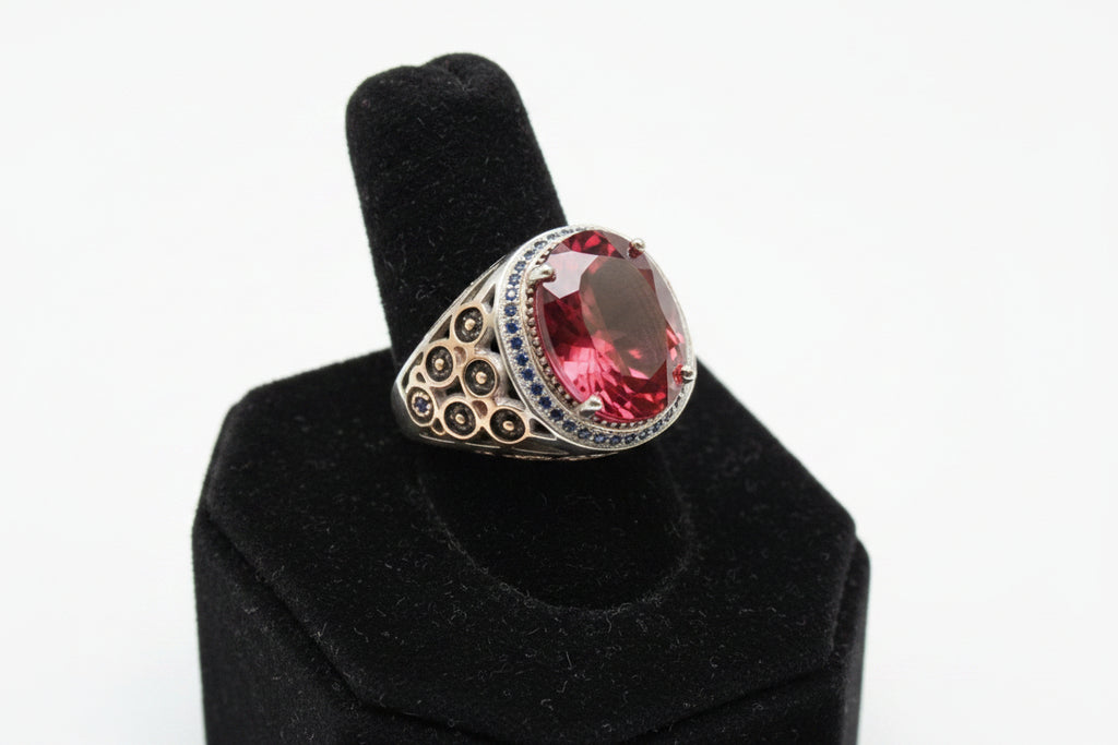 Red Topaz Ring