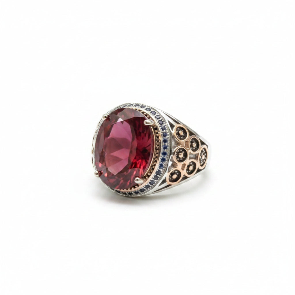 Red Topaz Ring