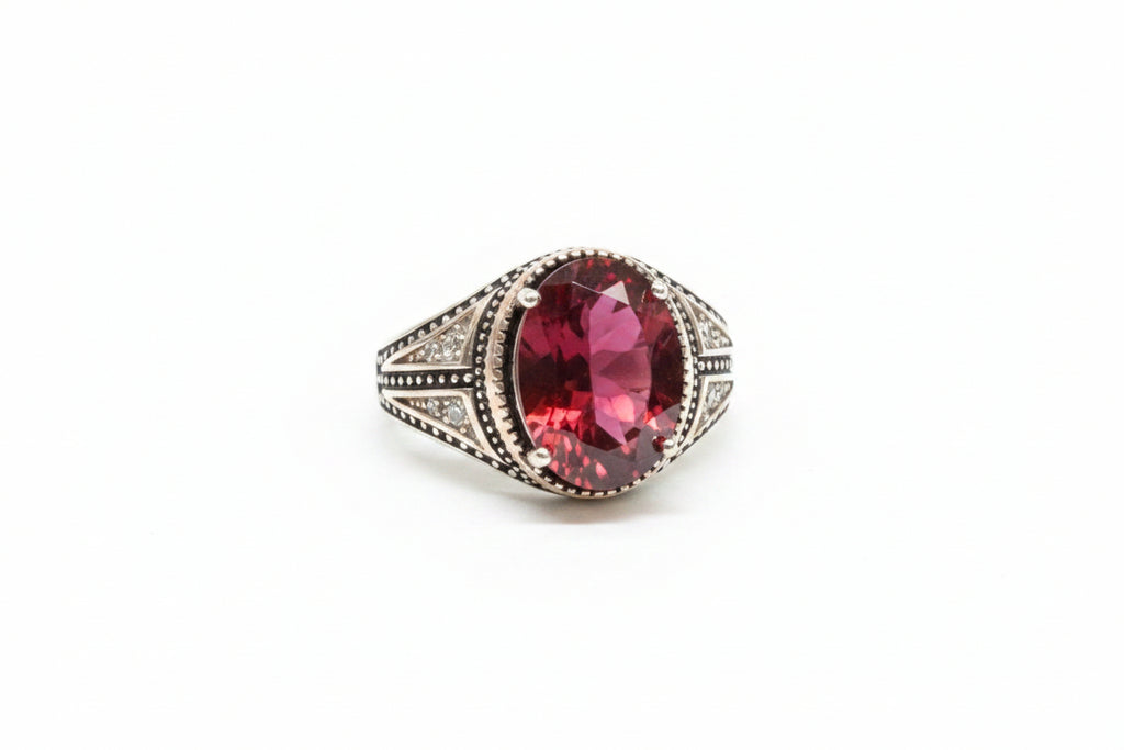 Red Topaz Ring