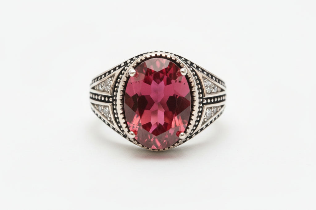 Red Topaz Ring