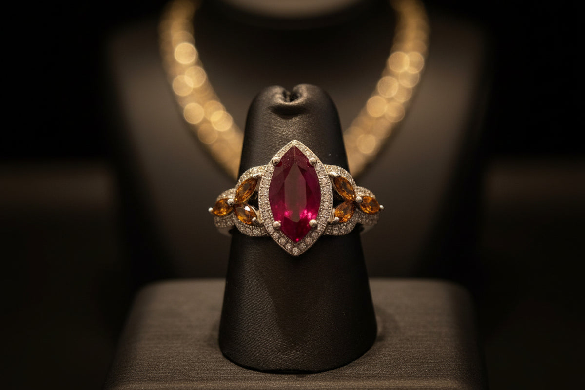 Ruby & Citrine Ring