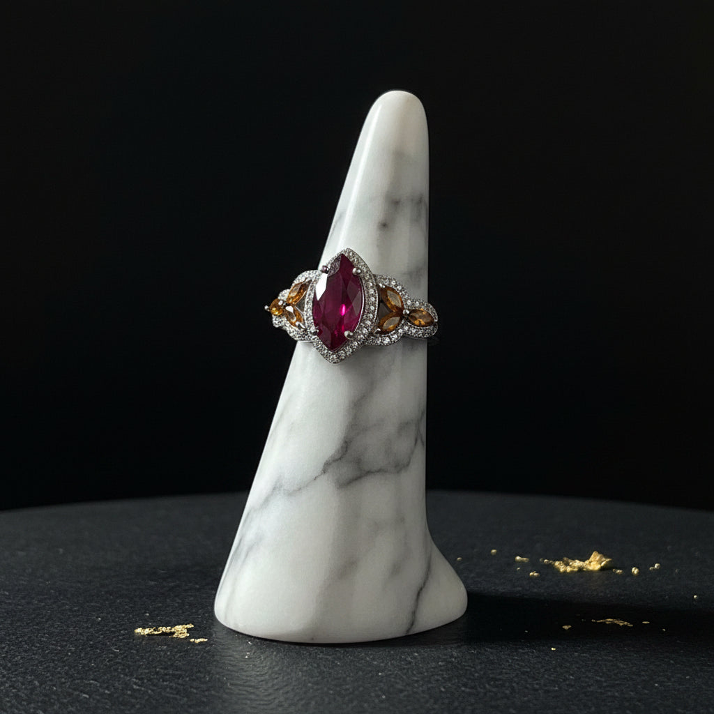 Ruby & Citrine Ring