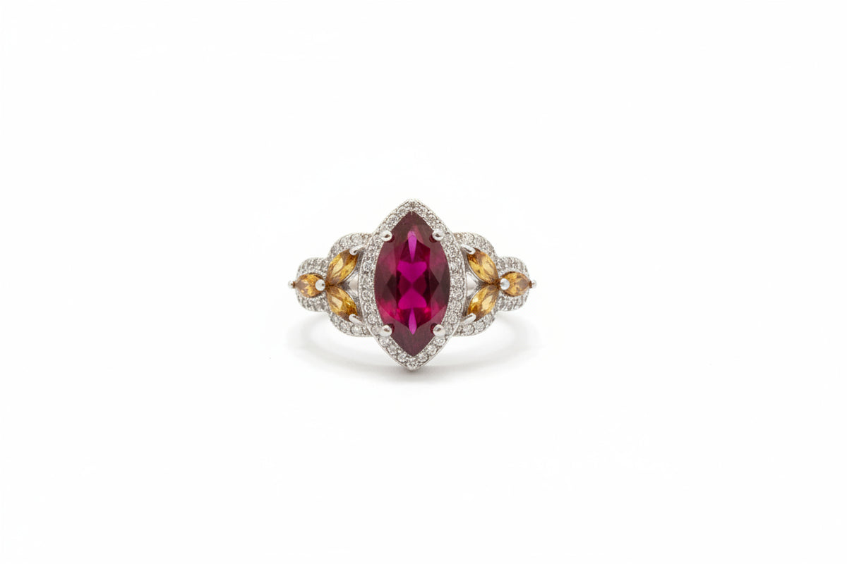 Ruby & Citrine Ring