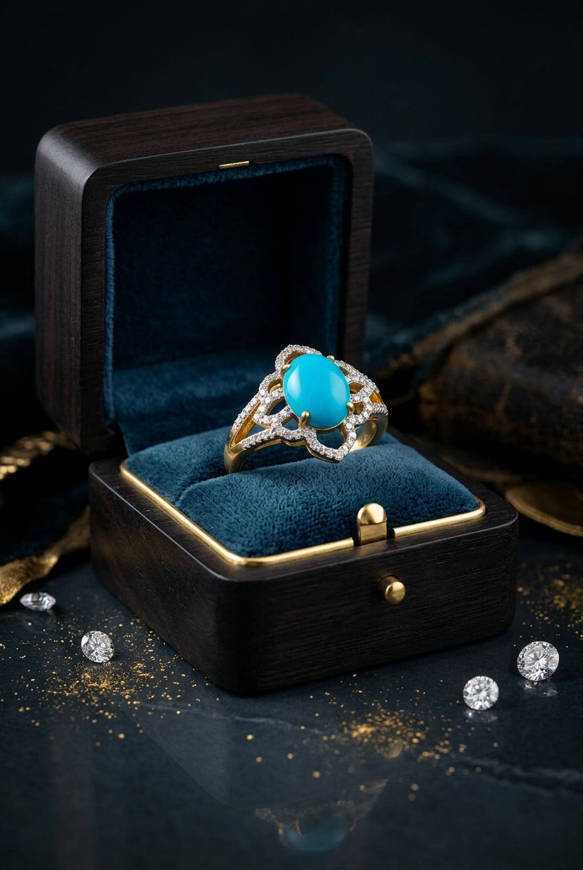 Turquoise Ring - YG