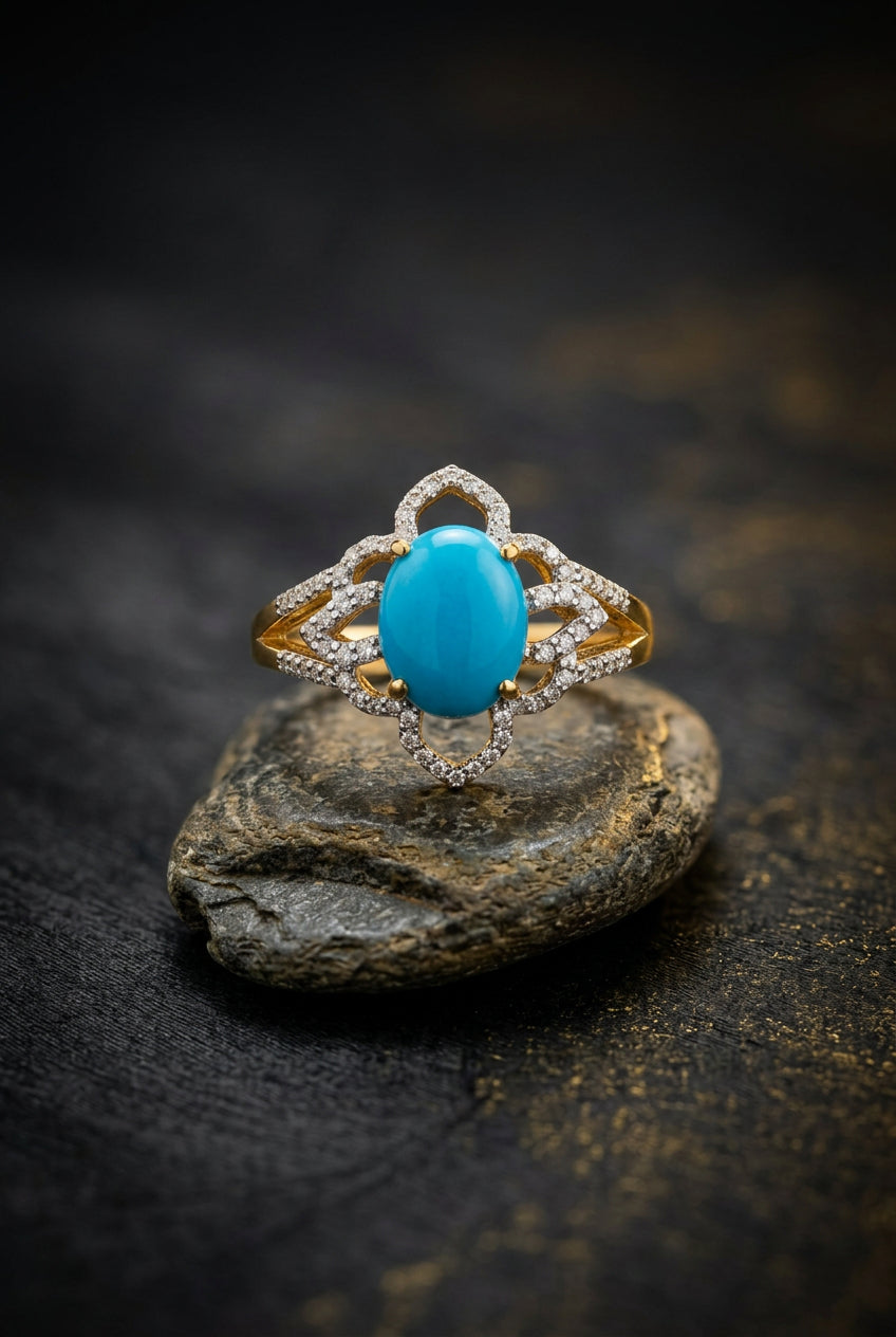 Turquoise Ring - YG