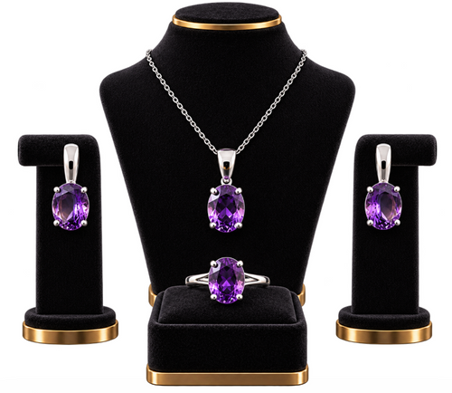 Amethyst Jewelry Set