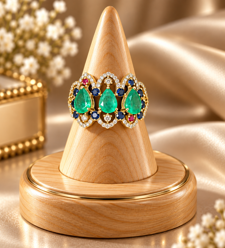 Emerald & Diamond Ring