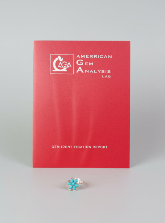 Floral Turquoise Diamond Ring