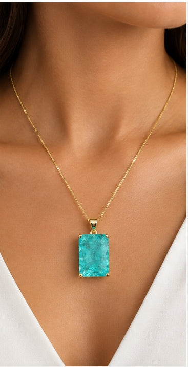 Paraiba Doublet Quartz - YG
