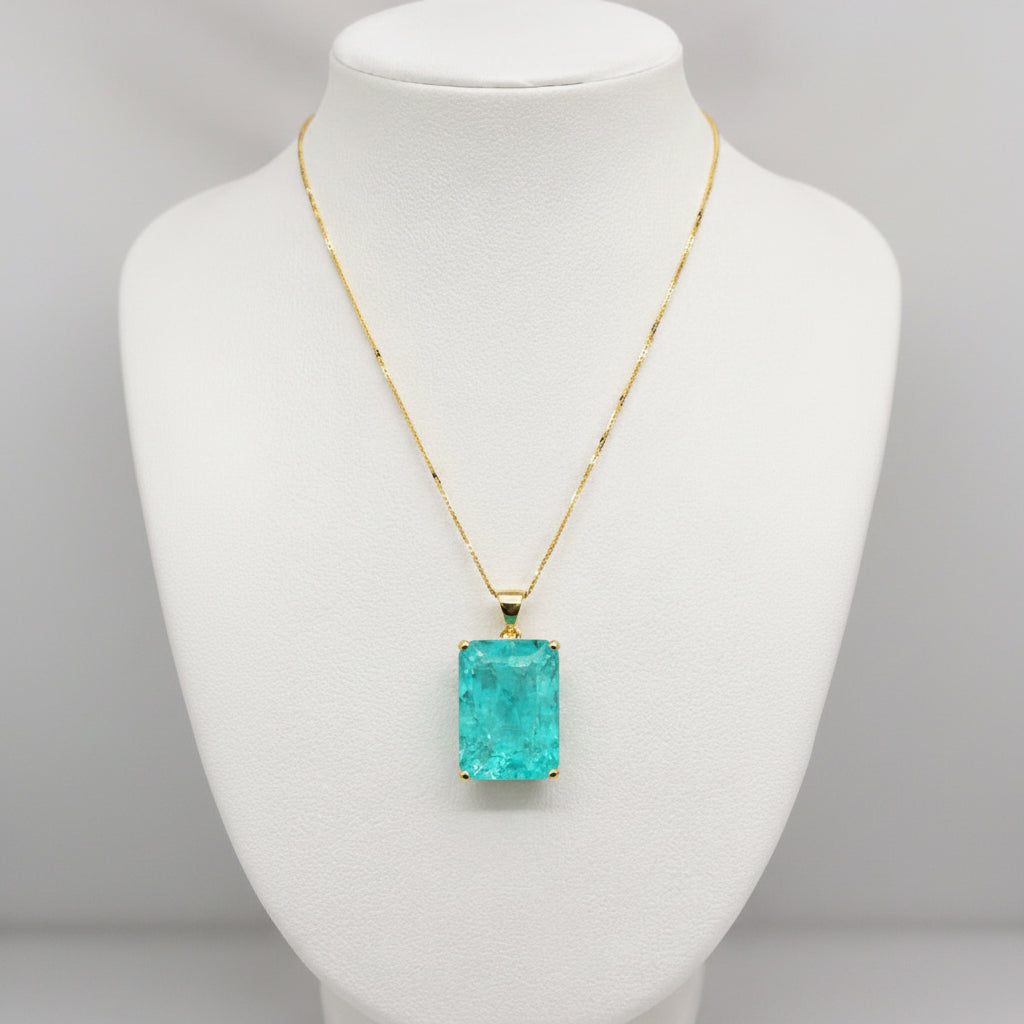 Paraiba Doublet Quartz - YG