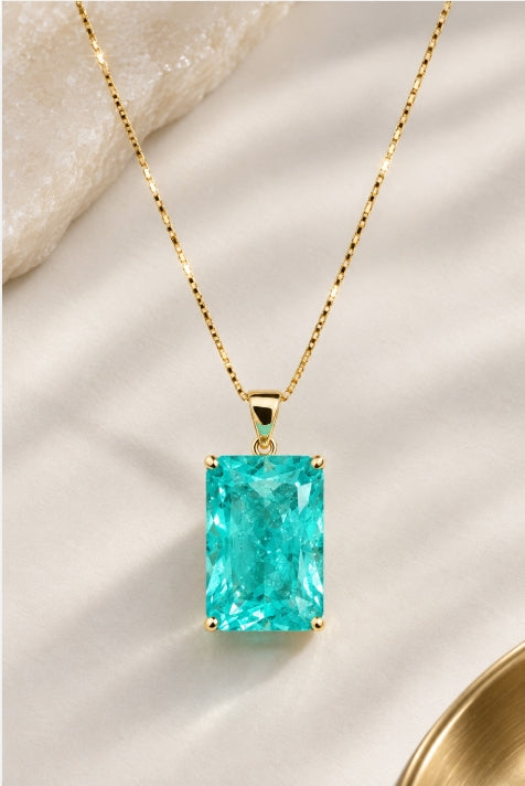 Paraiba Doublet Quartz - YG