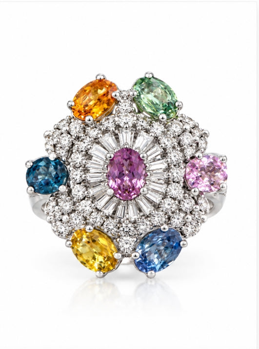 Sapphire & Diamond Ring