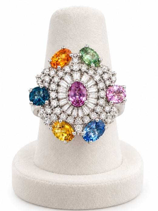 Sapphire & Diamond Ring