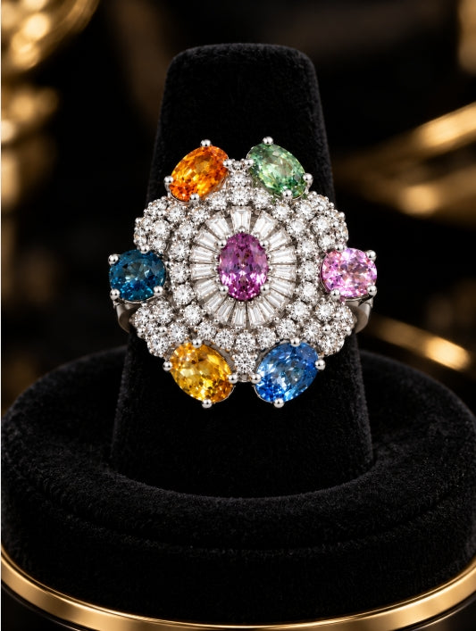 Sapphire & Diamond Ring