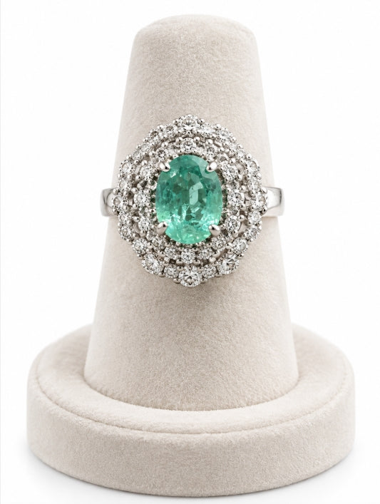 Emerald & Diamond Ring