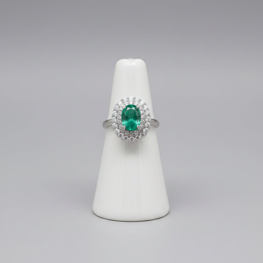 Emerald & Diamond Ring