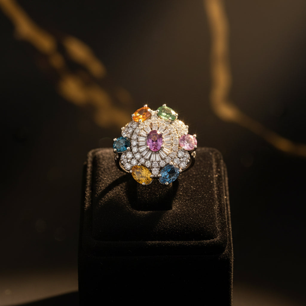 Sapphire & Diamond Ring