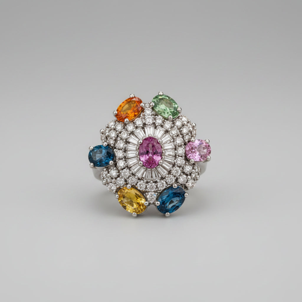Sapphire & Diamond Ring