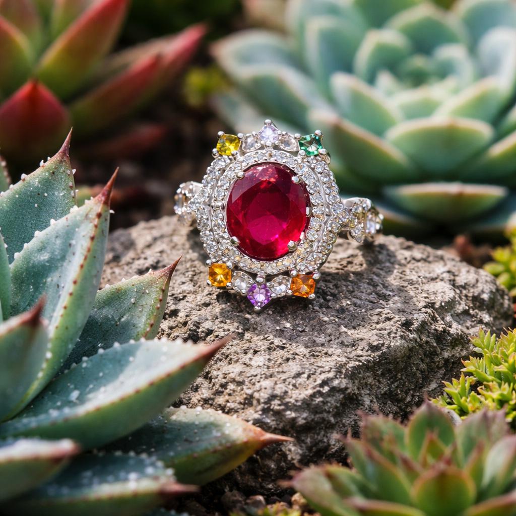 Ruby & Diamond Sapphire Ring
