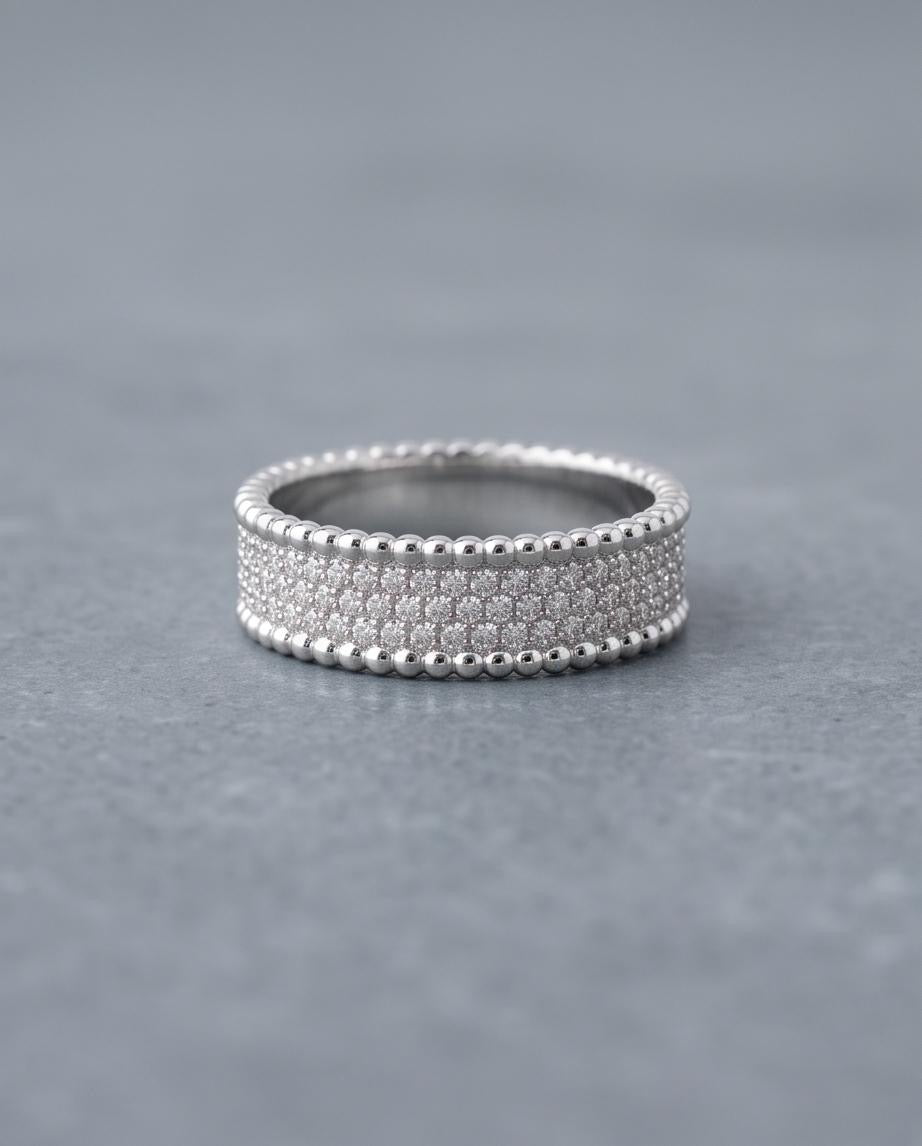 D Color Moissanite Band Ring